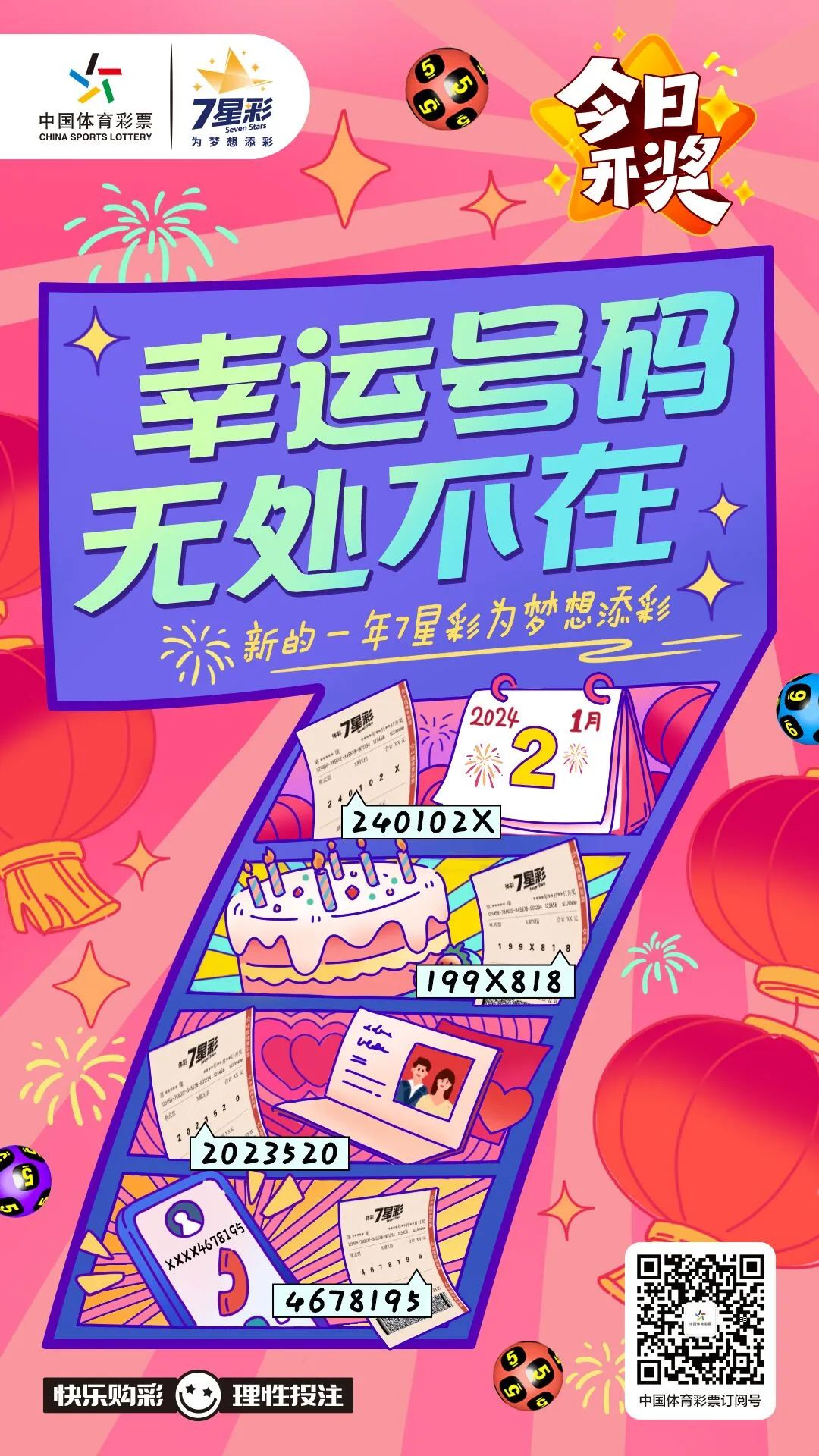 七星彩，今晚揭晓幸运数字，共赴梦想之旅
