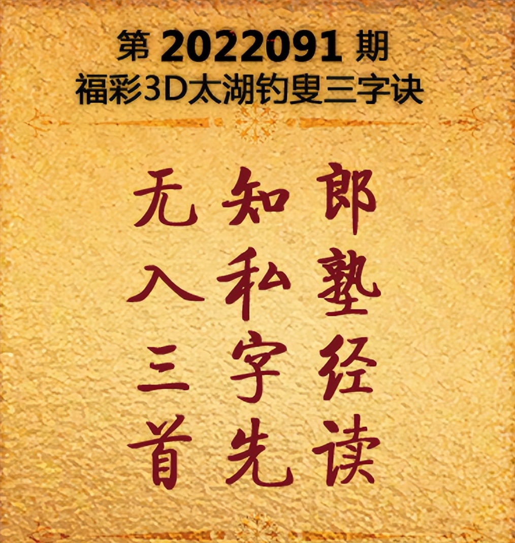 3D字谜太湖钓叟206期，解密数字背后的智慧与乐趣